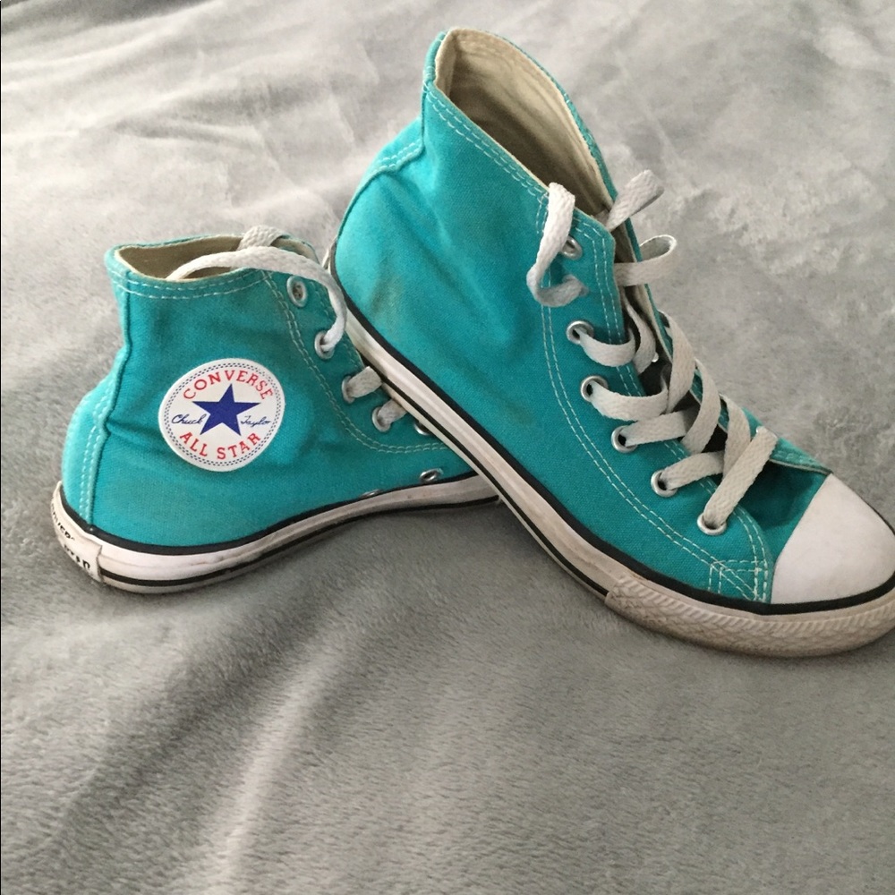 Turquoise Converse.